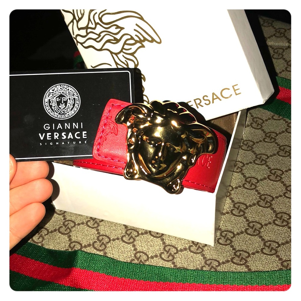 Versace belt (red)